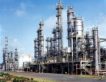 Reliance Industries' petrochemical
plant at Hazira, western India