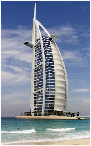 A general view of Burj Al Arab hotel. 