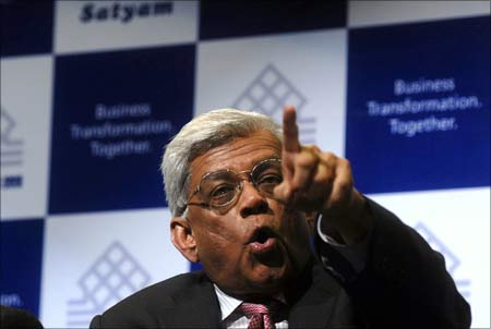 HDFC chairman Deepak Parekh, who is also on the Satyam board. | Photograph: Krishnendu Halder/Reuters