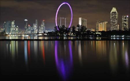 The Singapore Flyer observation wheel. | Photograph: Tim Chong/Reuters