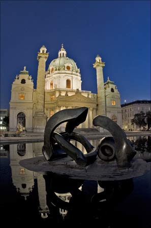 The Karlskirche church in Vienna. | Photograph: Herbert Neubauer/Reuters