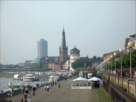 Dusseldorf is famous for fashion and culture.