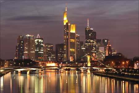 Frankfurt is the largest financial centre in continental Europe.