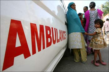 An emergency ambulance service was provided at 108.