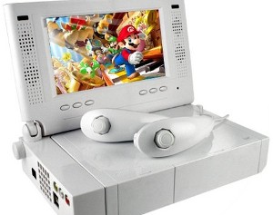 A nintendo wii LCD monitor.