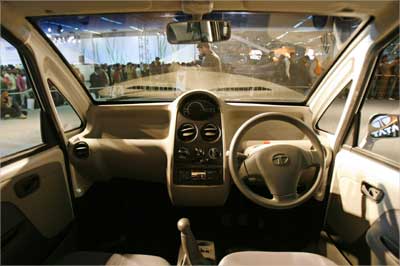 The interior of the Nano. | Photograph: Vijay Mathur/Reuters