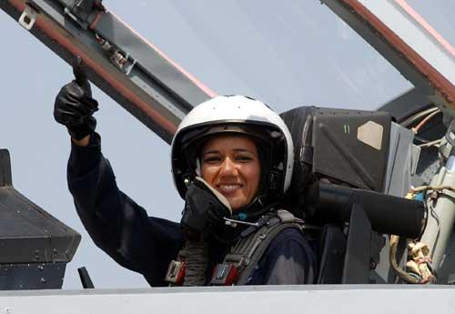 Suman Sharma is the first Indian woman to fly as a co-pilot on an F-16IN Super Viper.