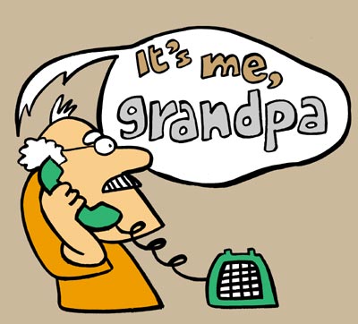 Grandparent scam illustration