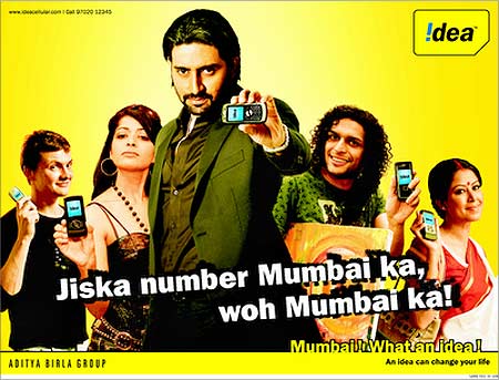 Actor Abhishek Bachchan is Idea cellular's brand ambassador.