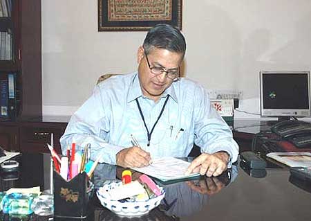 P V Bhide, Revenue Secretary