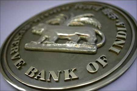 Fiscal policy: The Reserve Bank of India emblem.