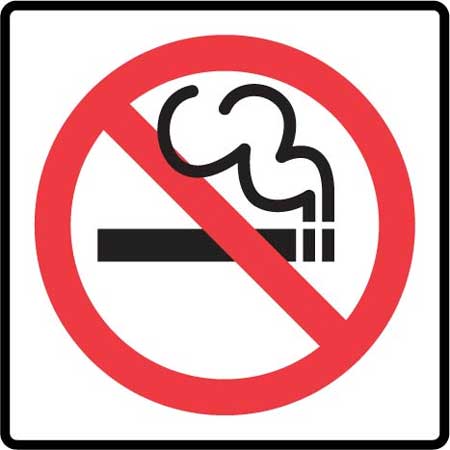 A no-smoking sign