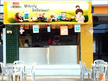 An Amul parlour.