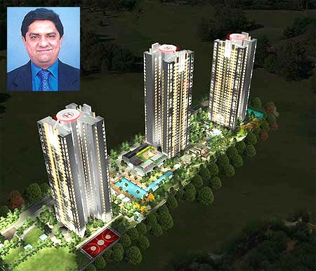 Aquila Heights, Bangalore,  Brotin Banerjee, MD, Tata Housing (inset)