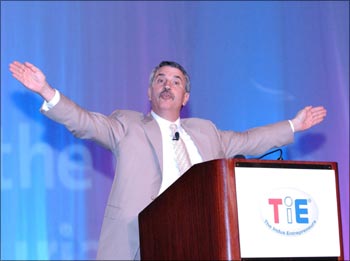 NYT columnist and author Thomas L. Friedman at a TiE conference.