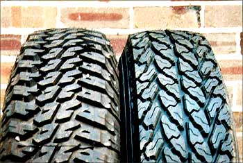 A pair of tyres.
