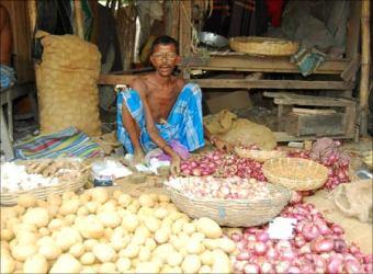 A vegetable vendor