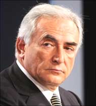 International Monetary Fund managing director, Dominique Strauss-Kahn 