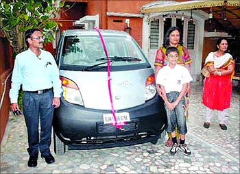 Vipul Thakkar with his family.