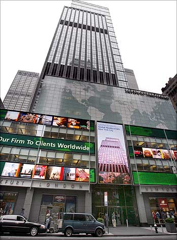 The world headquarters of Lehman Brothers in New York in June 2008.