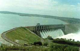 Water in a dam