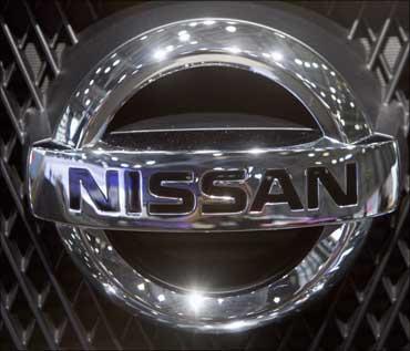 Nissan logo.