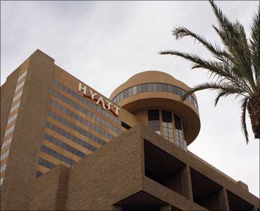 Image: A Hyatt Hotel in Phoenix, Arizona. Photograph: Joshua Lott/Reuters