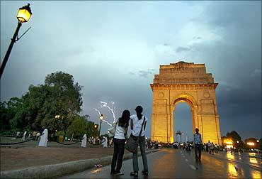 India Gate in New Delhi.