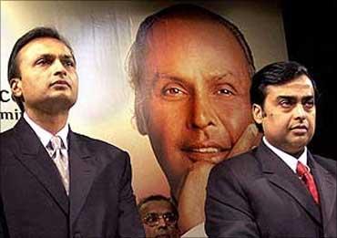 Anil Ambani, Mukesh Ambani.