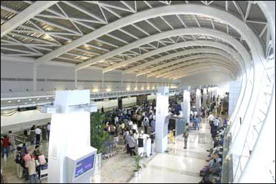 Mumbai international airport.