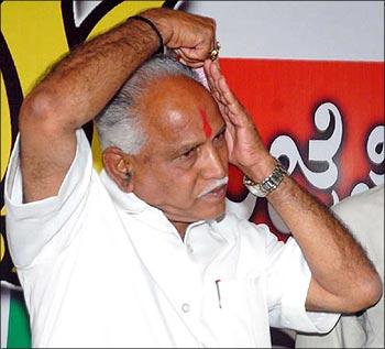 Karnataka Chief Minister B S Yeddyurappa.