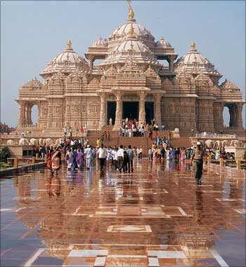 Akshardham Temple in New Delhi.