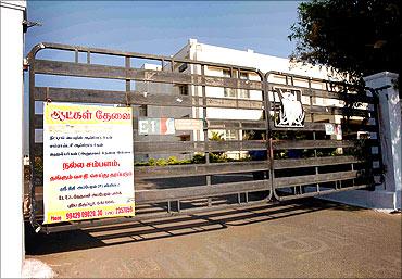 Another 'Men Wanted' sign outside a factory in Tirupur.