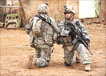 US soldiers in Iraq.