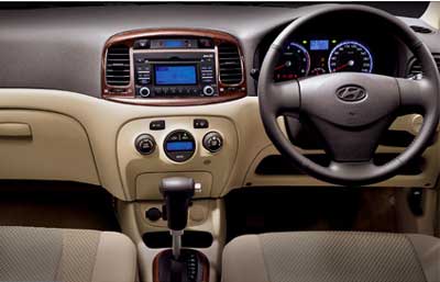The dashboard of Hyundai Verna.