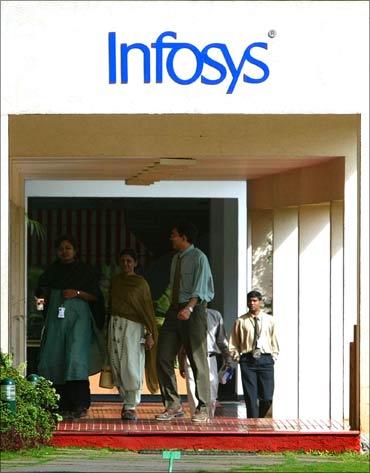 The Infosys campus in Bengaluru.
