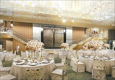 Antilia's posh dining room.