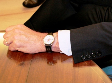 Former US President George W Bush's wristwatch.