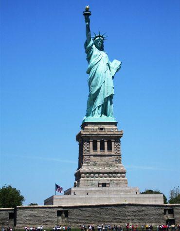 The Statue of Liberty.