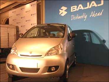 The Bajaj small car may look like this.