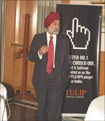 A Tulip Telecom official at a seminar.