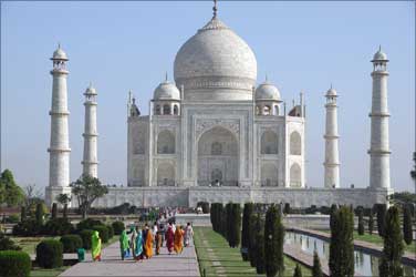 The Taj Mahal, Agra, India.
