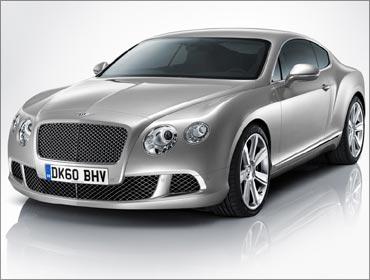 The Bentley Continental GT luxury sedan.