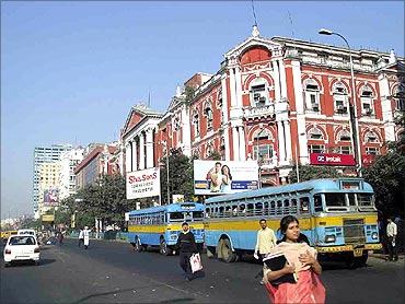 A street in Kolkata.