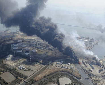 A part of nuclear plant on fire in Japan.