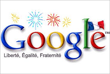 Googel marked the Bastille Day.