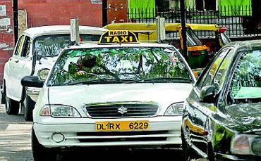 Taxis in New Delhi run on CNG.