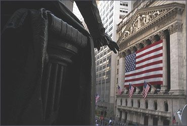 A view of the New York Stock Exchange.