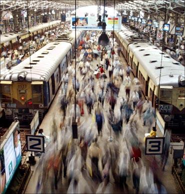 Mumbai's Chhatrapati Shivaji Terminus, earlier called Victoria Terminus, teems with hundreds of commuters as they rush to board the suburban trains that are the lifeline of India's financial capital.