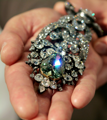 World's biggest green diamond 'Dresden Green Diamond' on display in Tokyo.